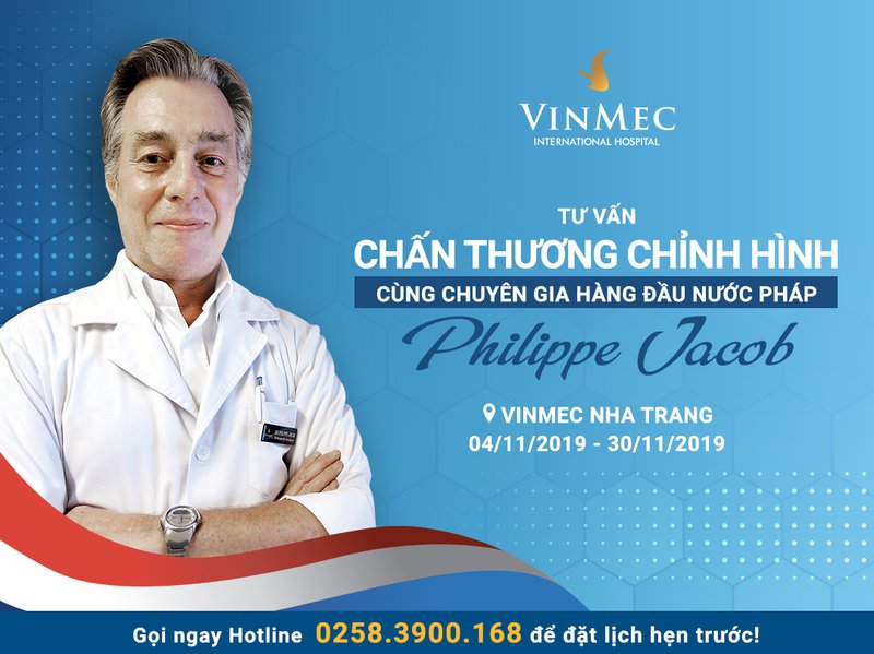Lịch làm việc của Chuyên gia người Pháp về chấn thương chỉnh hình - Philippe Jacob