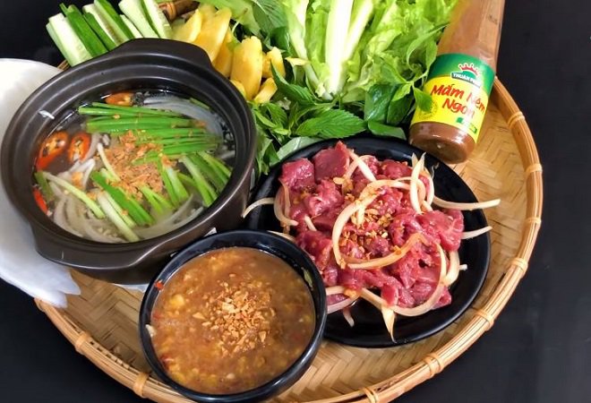 Cách làm món thịt bò nhúng mẻ