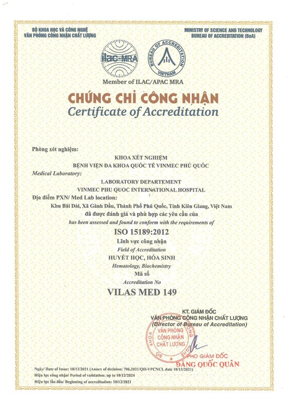 Chứng chỉ ISO