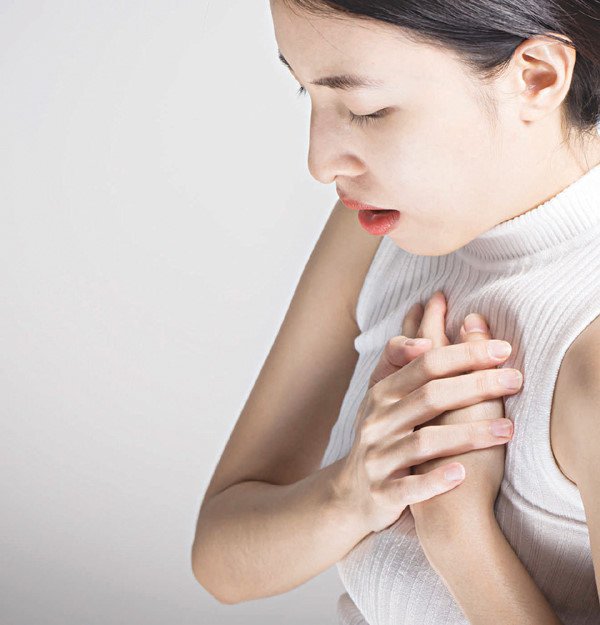 What are the signs of chest pain and shortness of breath? Vinmec